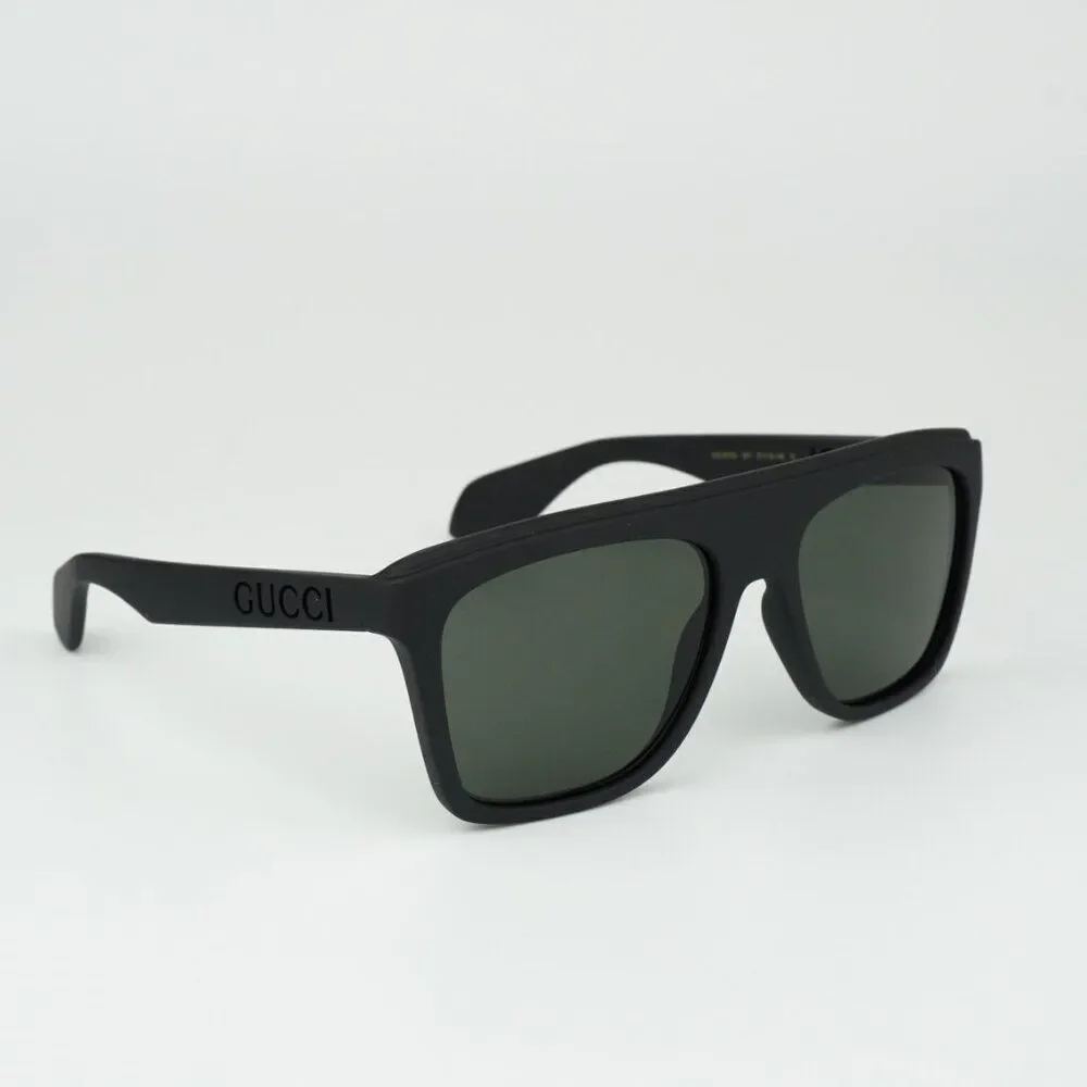NEW Gucci GG1570S 001 Matte Black Grey Unisex Pilot Sunglasses GG 1570S
